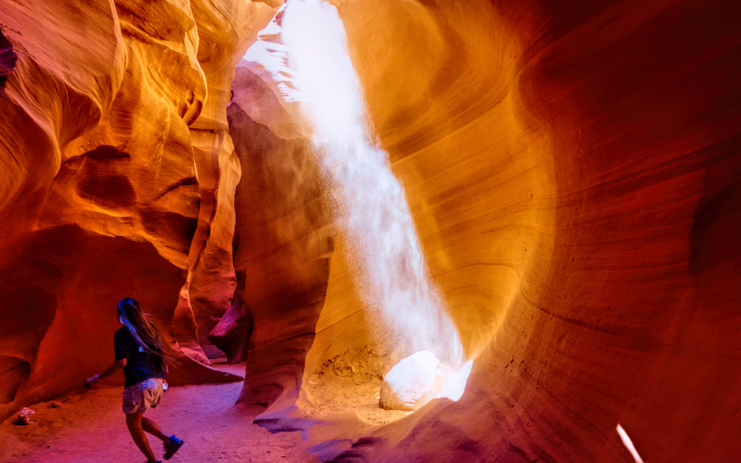Antelope Canyon: Conjuring a Beam of Light